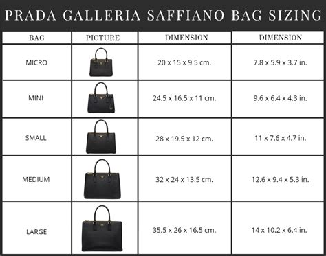 prada galleria size